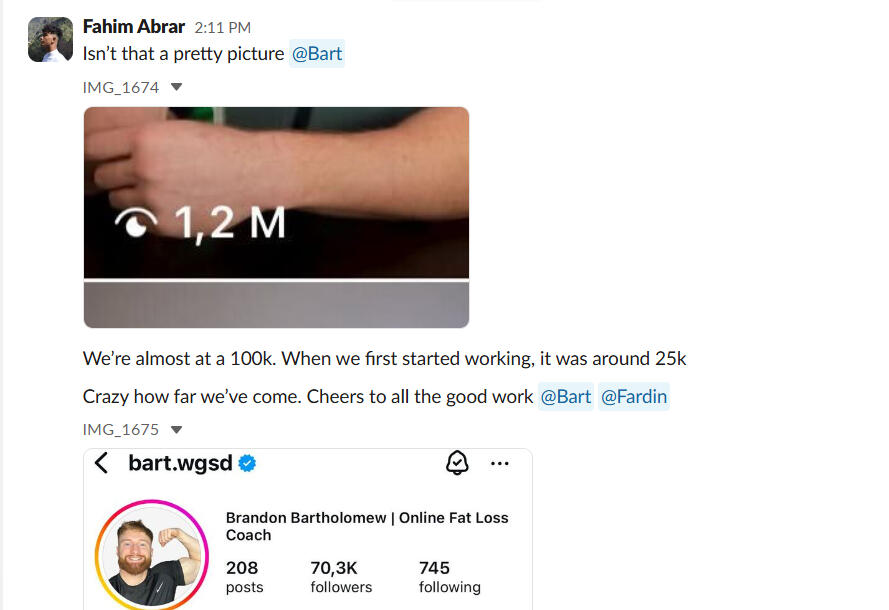 Bart's before & after